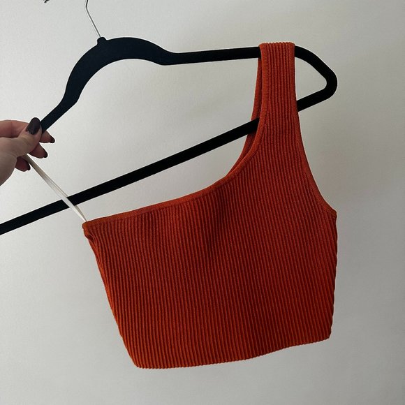 Babaton One Shoulder Top Orange - Picture 2 of 2